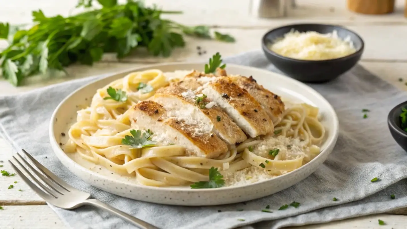 Garlic Parmesan Chicken Pasta