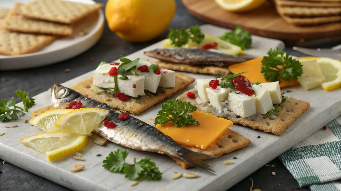 Sardines Cracker Cheese