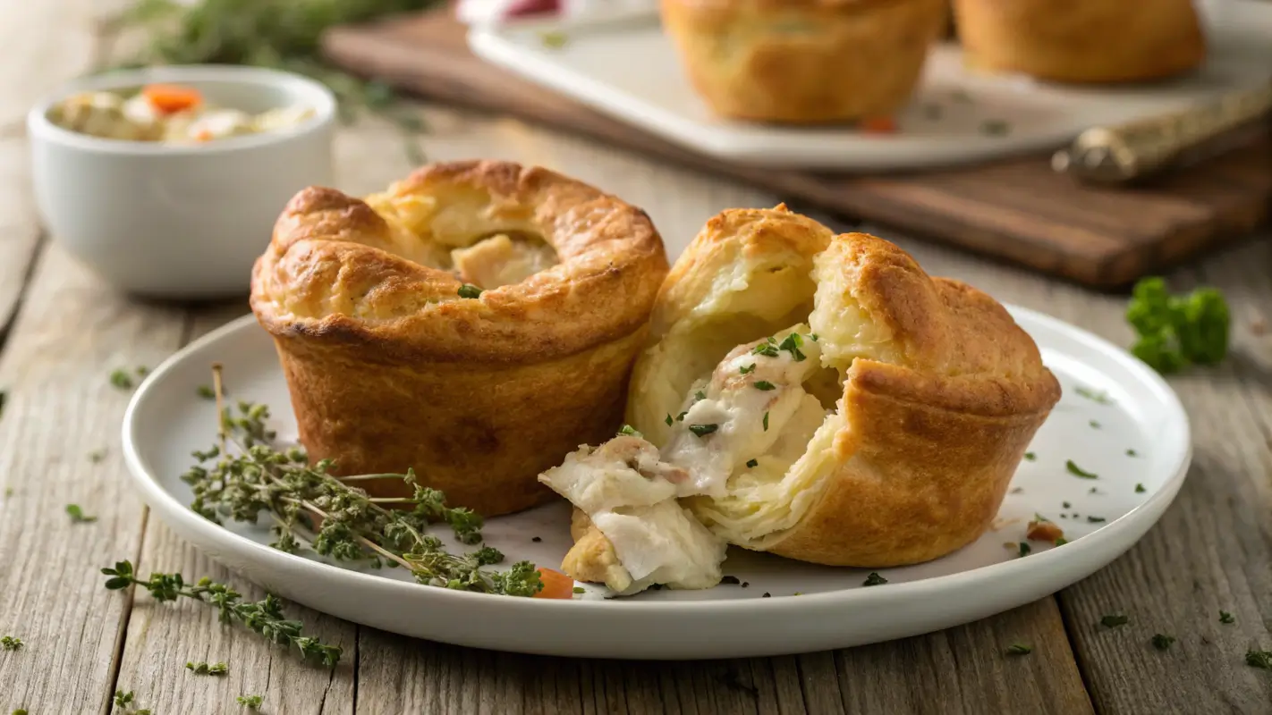 Chicken Pot Pie In Popovers